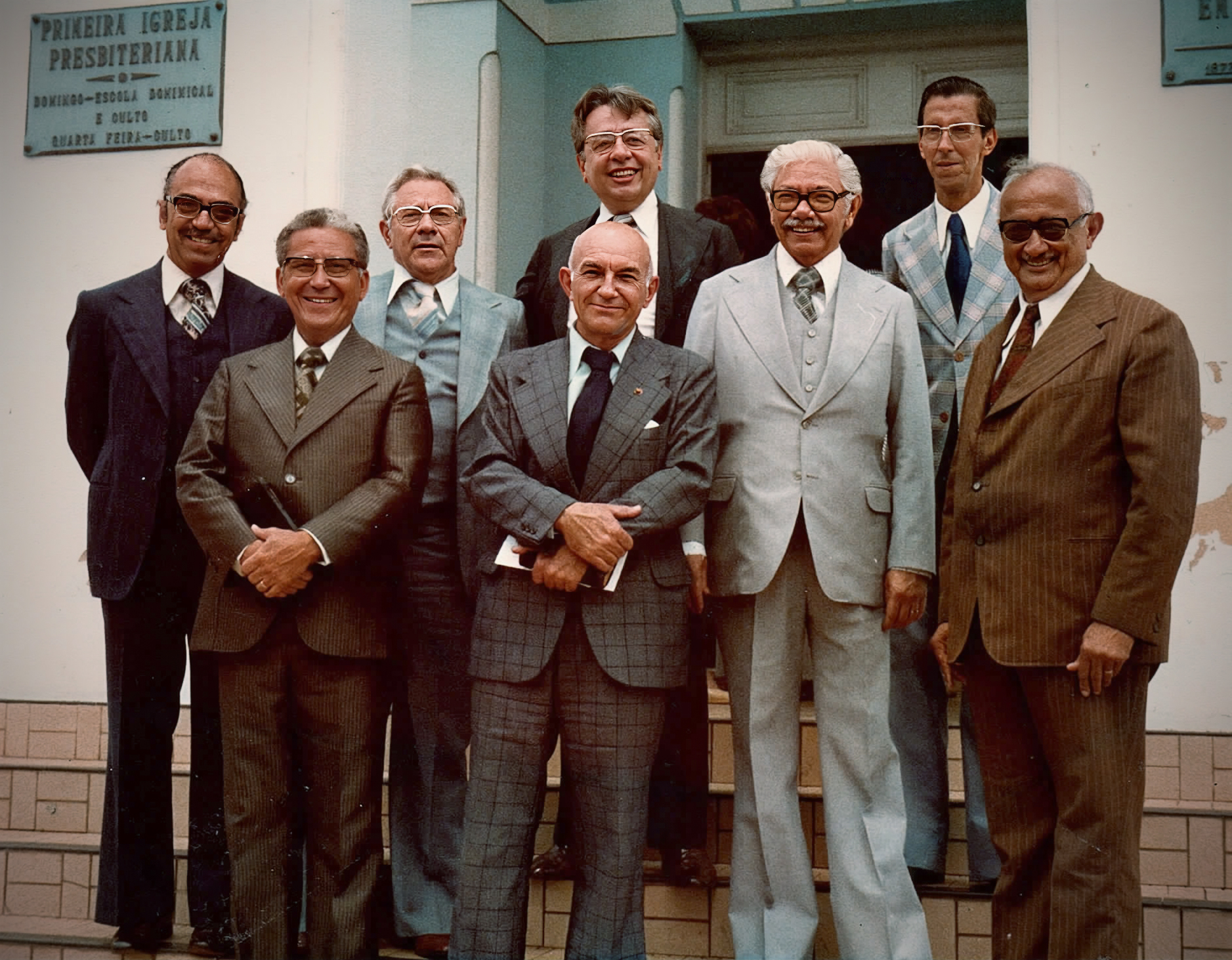 Rev. Antônio com colegas